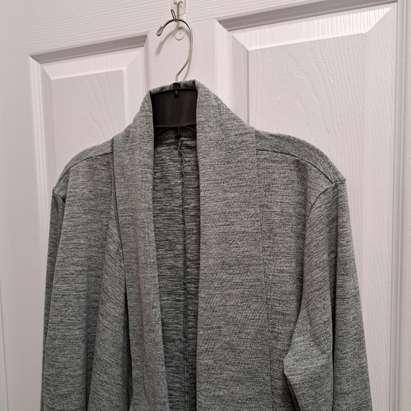 Nike Dri Fit Open Drape Cardigan Yoga Open Front Top Size Large Green Active - Picture 11 of 13